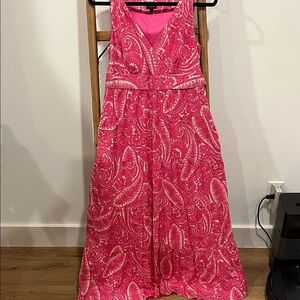 Talbots Pink Paisley Dress